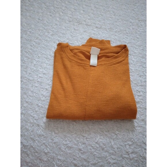 H&M Women’s Mustard  Basic  Blouse 3/4  Sleeve Sz M - Picture 2 of 10